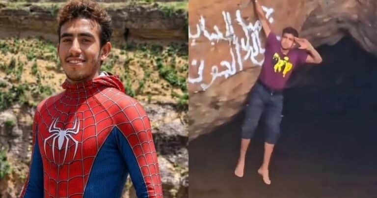 Un influencer escalaba sin arnés por propinas y murió al caer en un cráter: la tragedia del ‘Spider-Man de Yemen’
