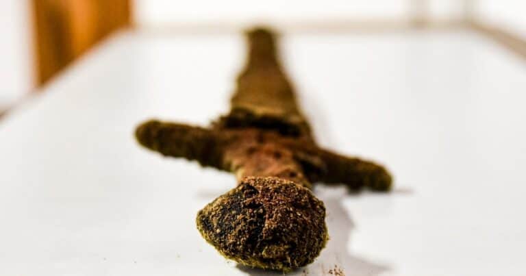 Durante un día de pesca en Polonia, un hombre encontró en un río una antigua espada de gran valor arqueológico