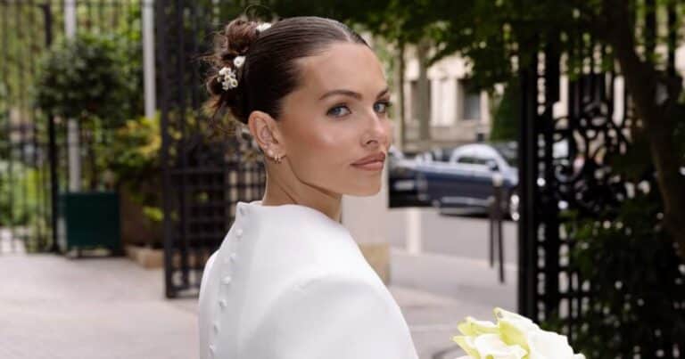 A los 25 años se casó Thylane Blondeau, la «niña más hermosa del mundo»: el vestido inspirado en Grace Kelly y la boda íntima en París