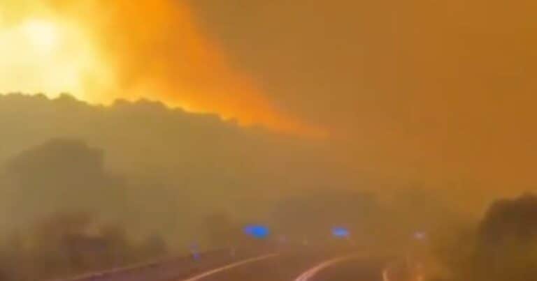 “Si se para el camión aquí, lo flipamos”: el dramático “viaje por el infierno” de unos bomberos entre el fuego en las afueras de Madrid