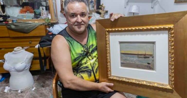 Un turista español devolvió un cuadro de Sorolla que había encontrado en la calle: dijo que se lo llevó porque le gustó el marco