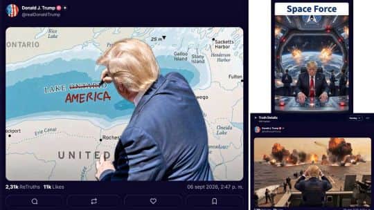 Entre el descontrol y la estrategia política, Trump abruma con disparatados posteos en su red social