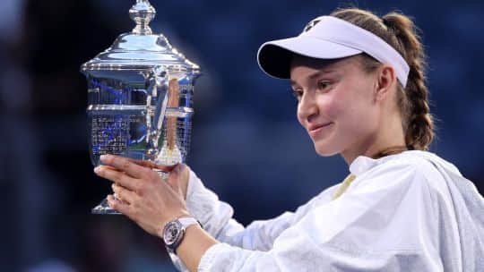 Rybakina, la reina del tenis que jugó en el Parque Sarmiento