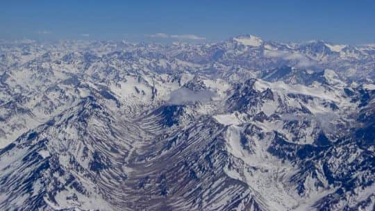 Récord de nieve en la ladera occidental de la Cordillera de los Andés: superó los 10 mil kilómetros cuadrados en agosto