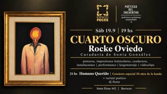 Rock, bocetos y un conejo de dos metros: el viaje visual de Humano Querido llega a Barracas