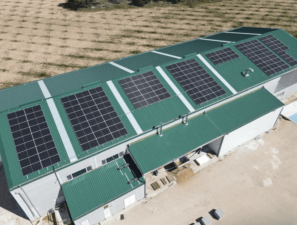 Una planta de pistachos se ha convertido en una isla energética: 136 paneles solares y 108 kWh de baterías