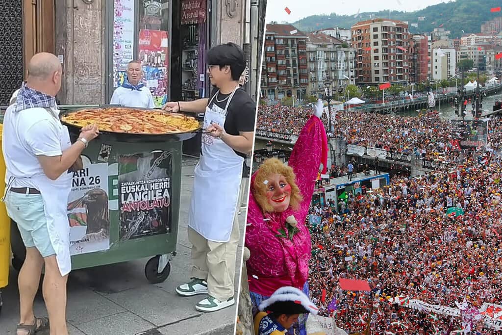 14 detenidos y casi 150 kilos de comida requisada en Aste Nagusia. La fiesta de Bilbao esconde una economía paralela