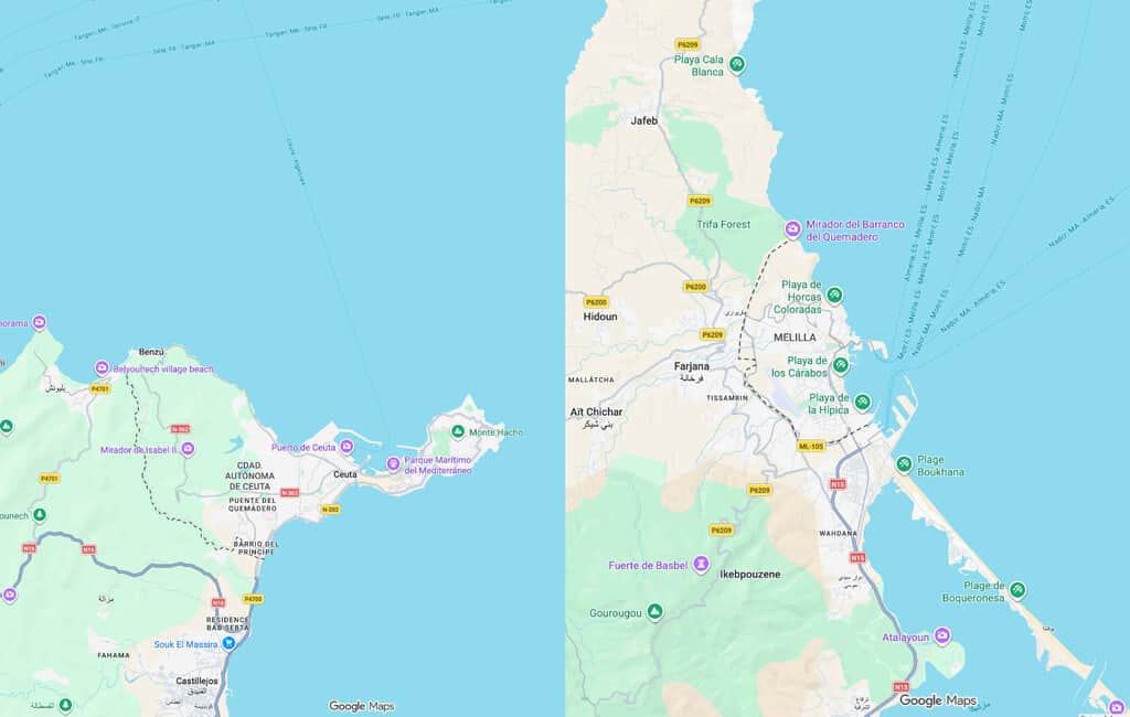 Además de Marruecos, hay alguien que no reconoce a Ceuta y Melilla como 100% españolas: Google