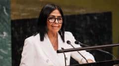 Delcy Rodríguez dice ante la ONU que habrá una transición hacia "una democracia plena" en Venezuela pero no da una fecha para las elecciones