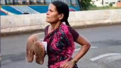 La madre que se volvió viral por correr descalza (y ganar) una carrera para poder comprar los útiles escolares de su hija