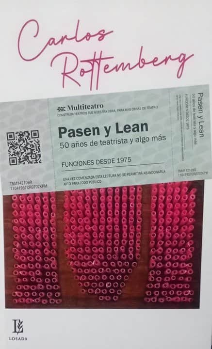 Carlos Rottemberg llega a Córdoba para presentar un libro que recorre 50 años de teatro argentino