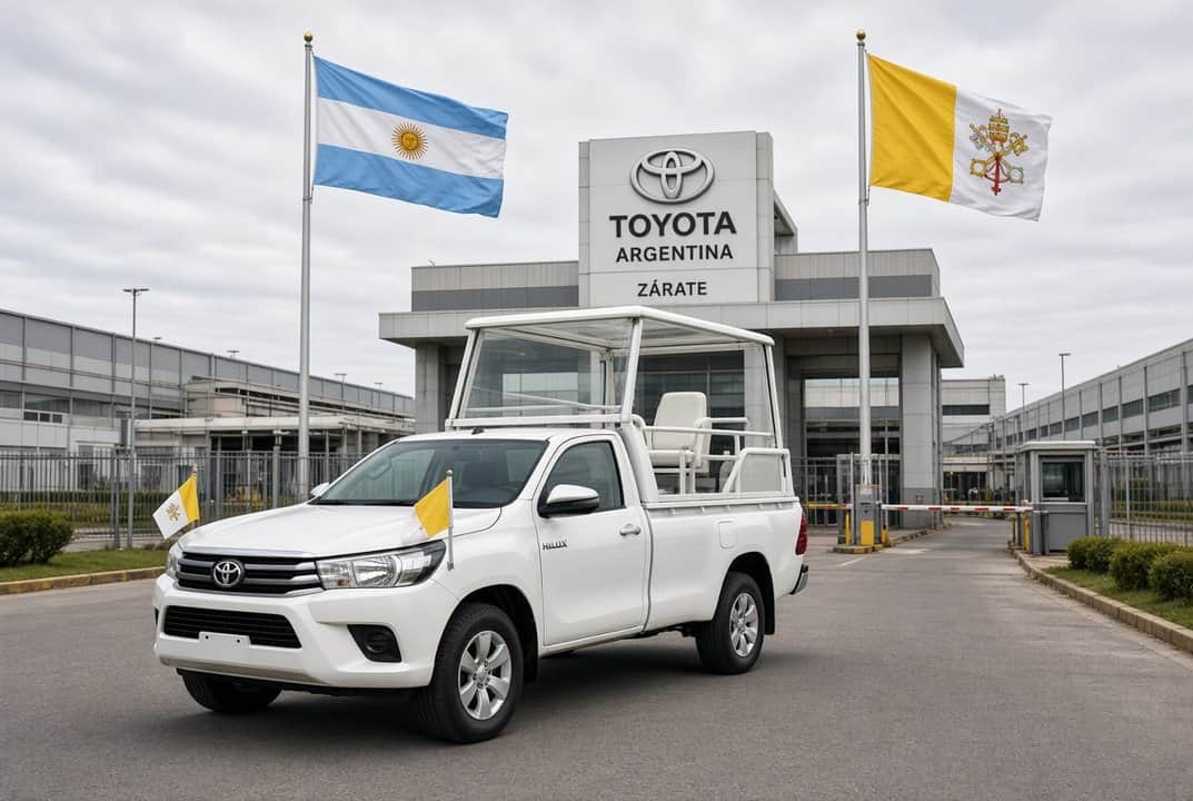 Toyota prepara la Hilux para la visita de León XIV