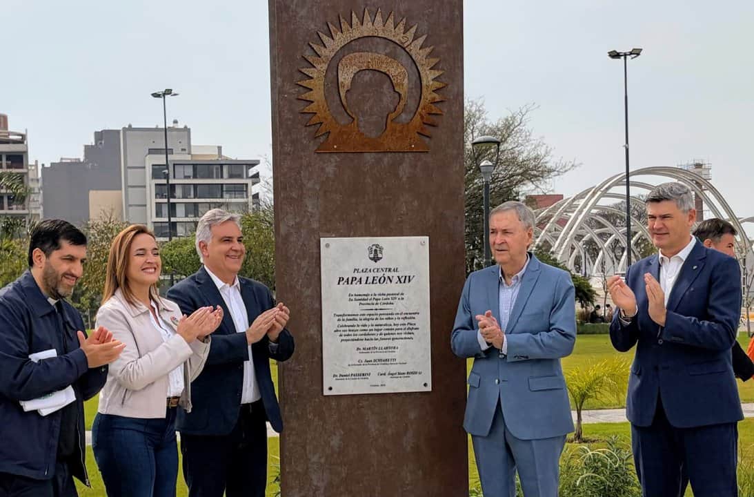 Schiaretti, Llaryora y Passerini inauguraron el Parque León XIV en Córdoba