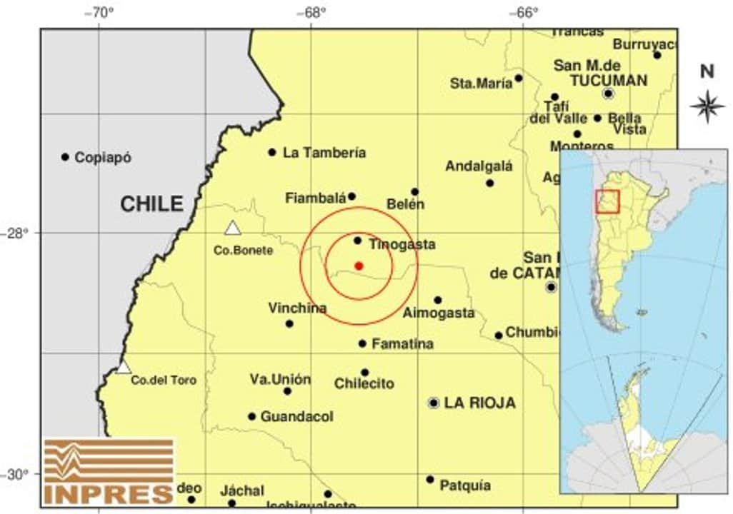 Tembló Córdoba: dos sismos registrados en Catamarca y San Juan se sintieron en el centro del país