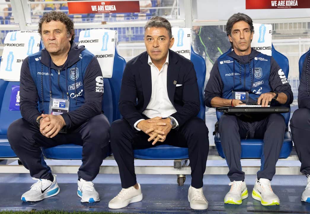 Qué dijo Gallardo después de ser goleado en su debut como DT de Ecuador