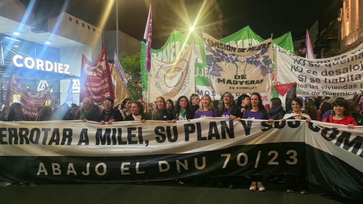 Córdoba realizó la segunda gran marcha por el 39.º Encuentro Plurinacional de Mujeres
