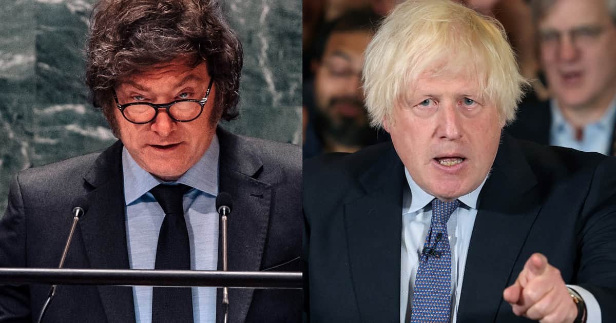 La cadena de Milei se metió en la política interna británica y Boris Johnson pidió "enviar refuerzos a las Malvinas"