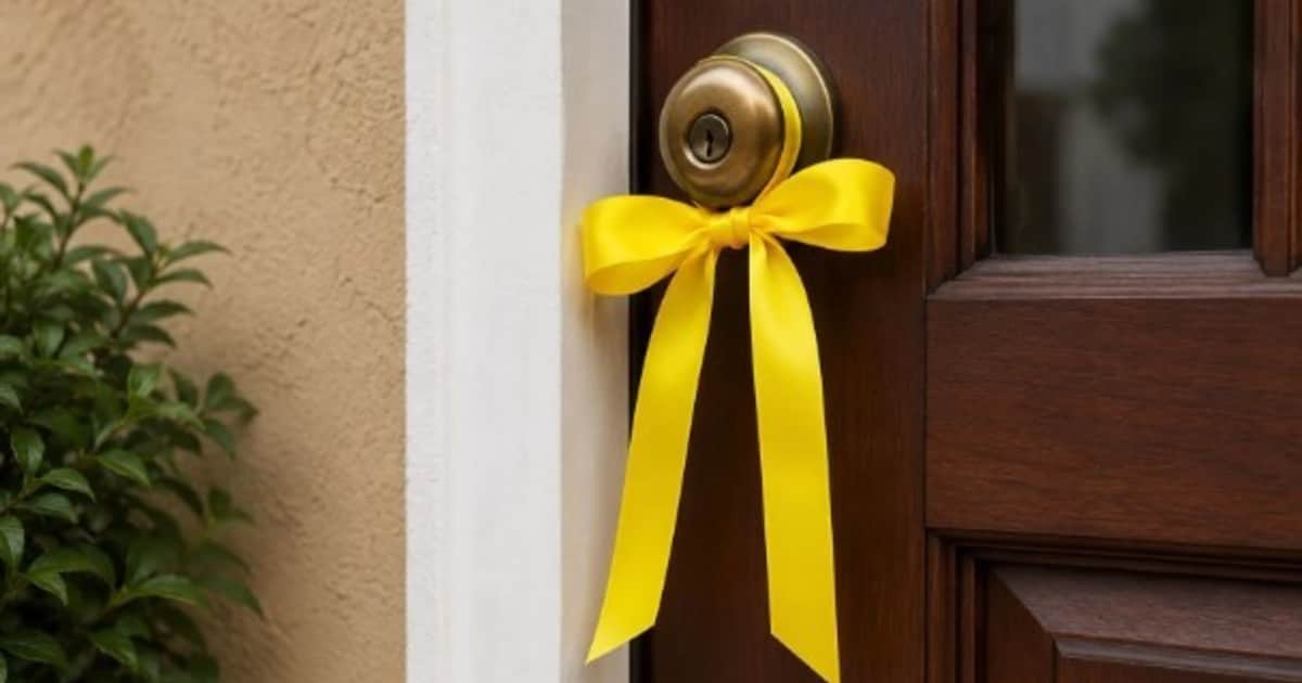 Poner una cinta amarilla en el picaporte de la puerta de tu casa: para qué sirve y por qué recomiendan hacerlo