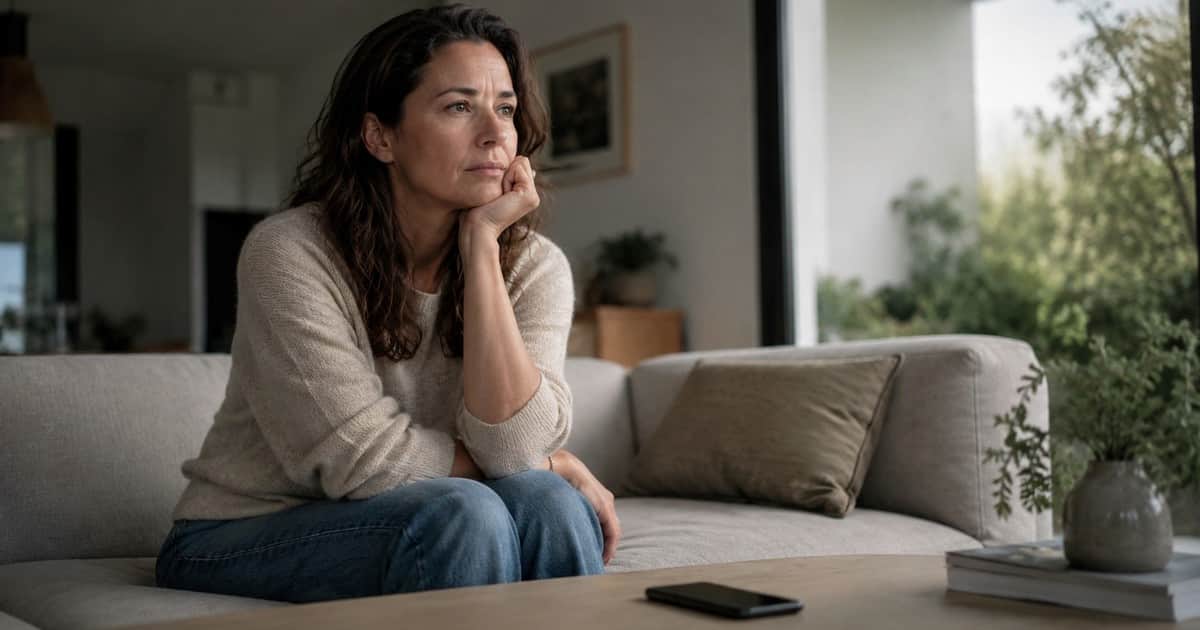 "Mi teléfono está en silencio, la casa está tranquila, nada requiere mi atención ahora mismo, y en lugar de disfrutarlo, estoy repasando todo lo que aún no he revisado, todo lo que podría estar pasando por alto, y estoy empezando a darme cuenta de que la preocupación no responde a la realidad, sino que llena un espacio que no sé muy bien qué hacer con él"