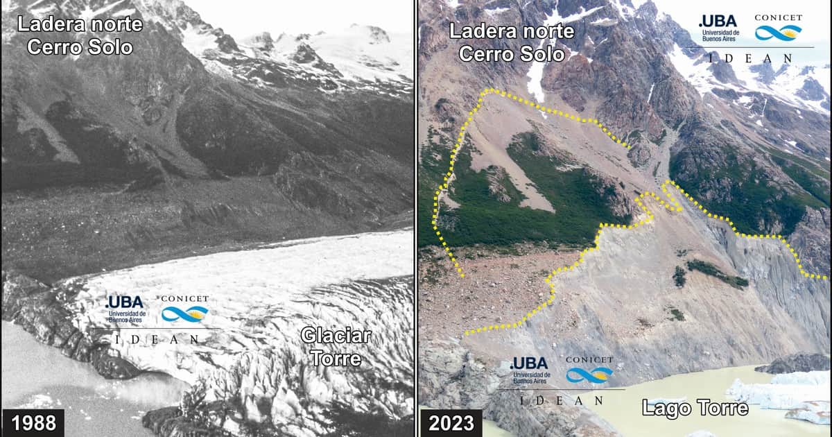 De la tragedia de Nepal a la advertencia del Conicet en El Chaltén: hoy un cerro se desliza sobre un lago y piden un sistema de alerta temprana