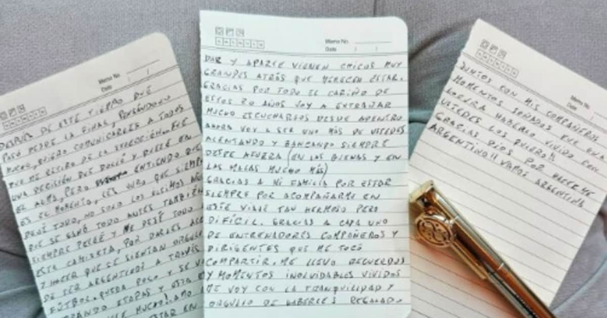 La lapicera de Harry Potter con la que Messi escribió su despedida y el curioso símbolo para volver atrás en el tiempo