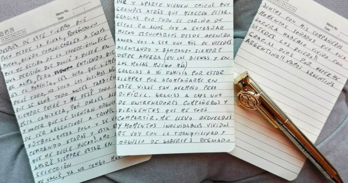 La misteriosa tachadura en la carta de despedida de Messi: cuál era la palabra que decidió reemplazar el crack y el debate en redes