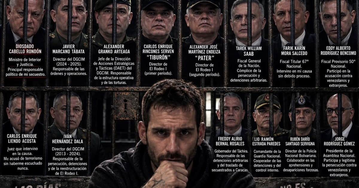 Nahuel Gallo le puso nombre y apellido a los responsables de su secuestro en Venezuela: "Yo era el preso de Diosdado"