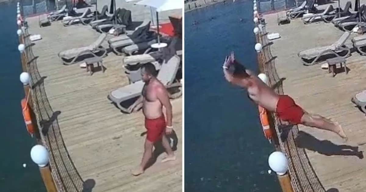 Terrible final: se lanzó de cabeza al mar y sólo había 50 centímetros de profundidad