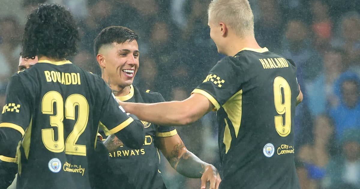 Enzo Fernández debutó en Champions con el Manchester City y le dio una asistencia a Haaland para el triunfo vs Porto