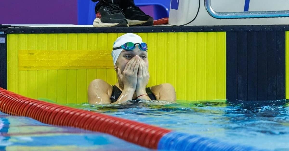 Con 16 años, Cecilia Dieleke sigue haciendo historia en los Suramericanos: batió el récord en 100 metros espalda y ganó su segundo oro