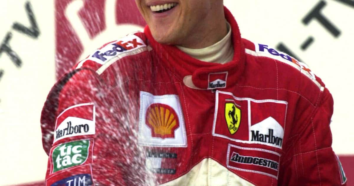 Michael Shumacher, siete veces campeón de la Fórmula 1, en el año 2002: "No soy una leyenda, sólo soy un tipo con suerte"
