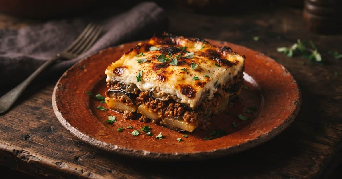 Moussaka proteica y sin harina
