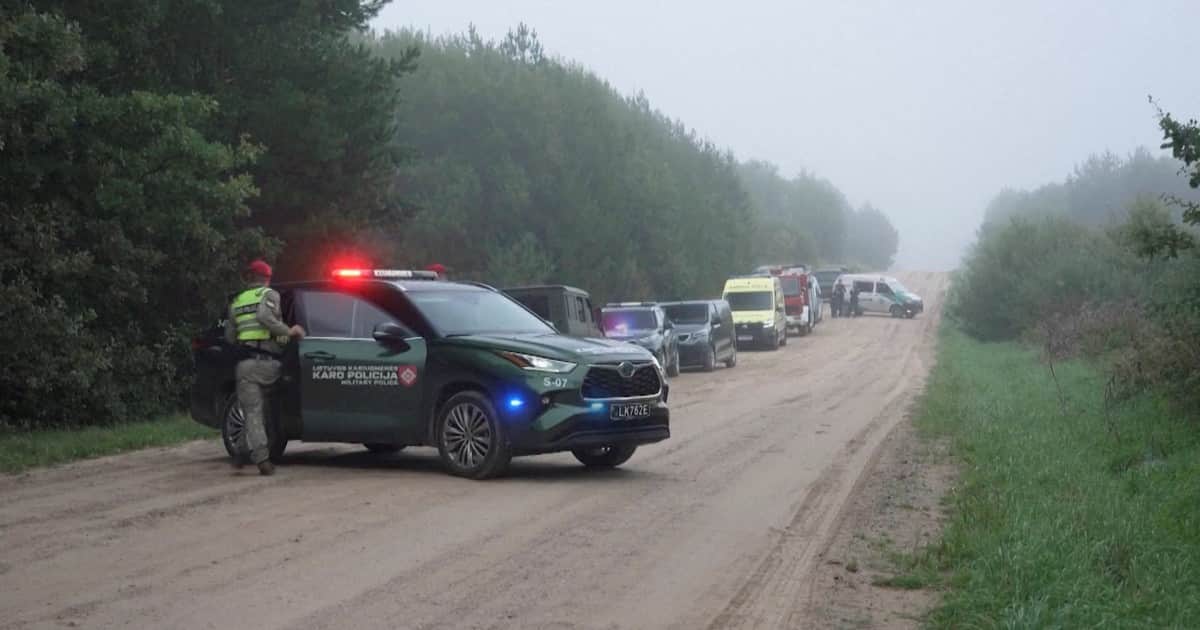 Tras su advertencia a Rusia, cazas de la OTAN derribaron un dron en el espacio aéreo lituano