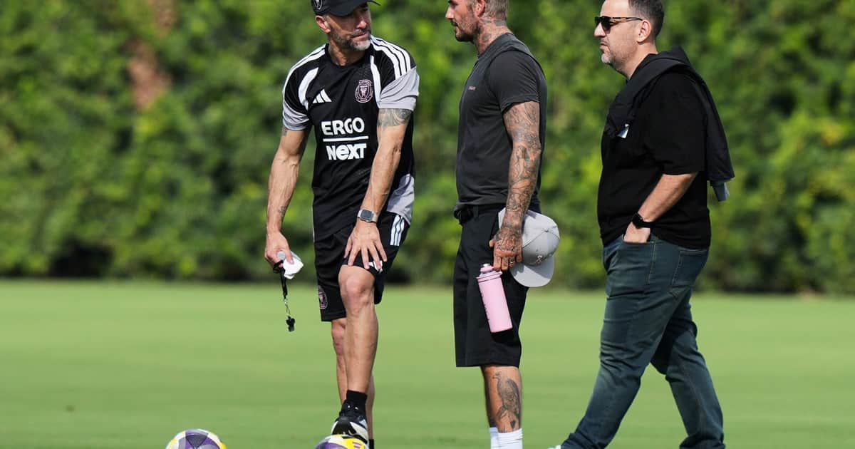 El Kily González resolvió el papeleo y ya dirigió su primer entrenamiento en Inter Miami: las primeras imágenes junto a Beckham y Messi
