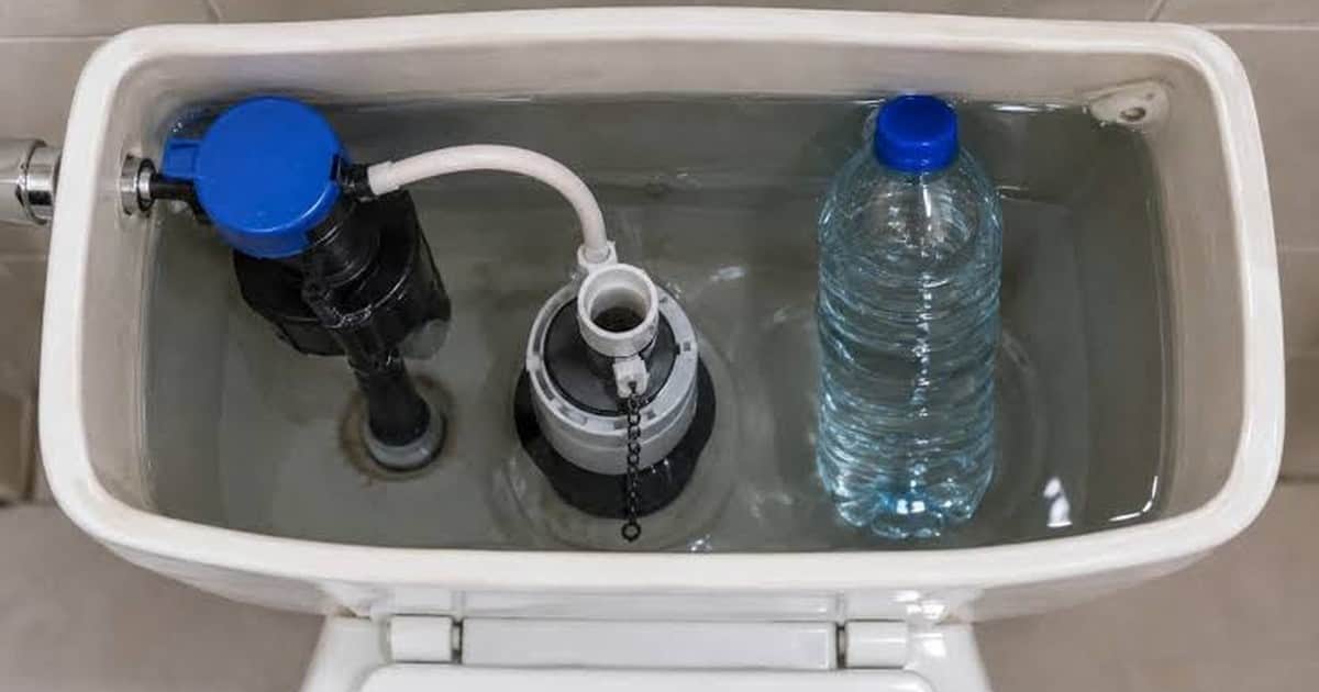Para qué sirve poner una botella de agua en la mochila del inodoro y por qué es tan popular