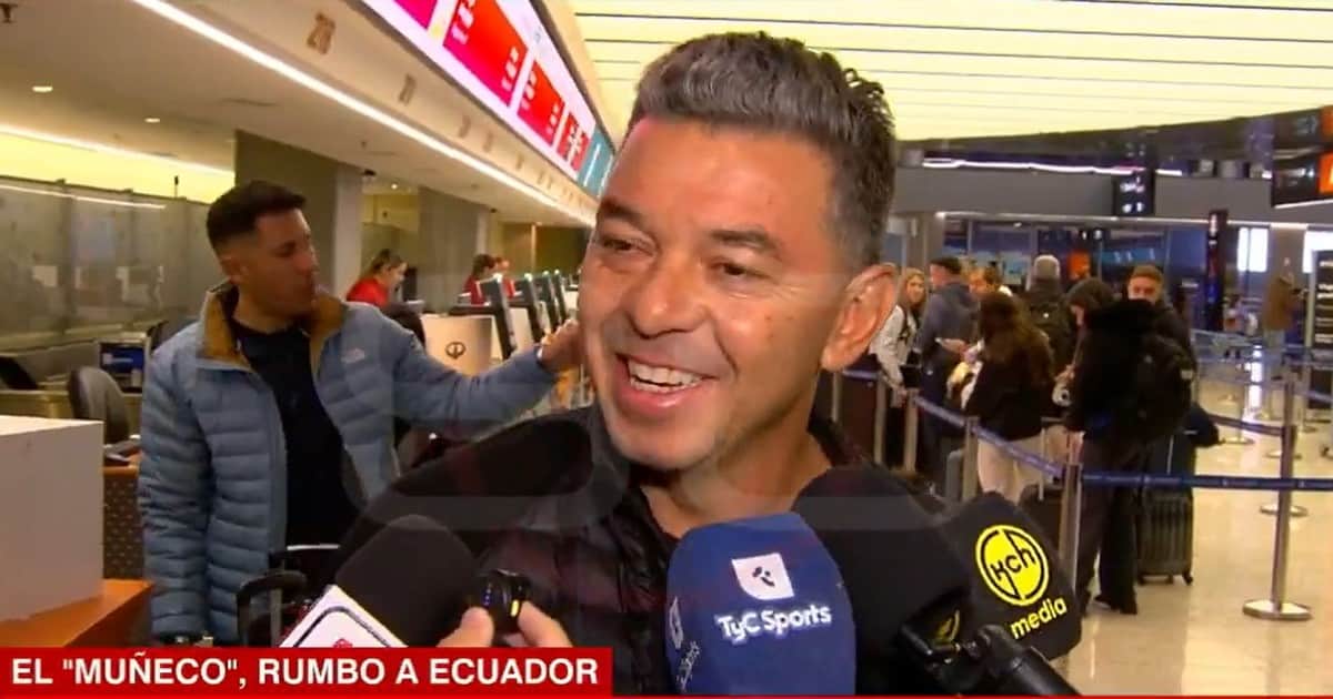 Gallardo partió hacia Ecuador y ya le preguntan por un campeonato: "Tranquilos, la idea es construir un equipo que identifique al pueblo"
