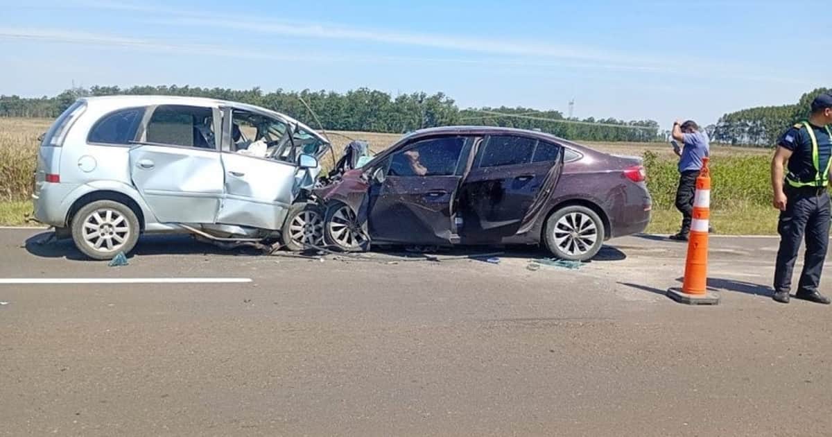 Un violento choque frontal en ruta 12 deja tres muertos: dos de las víctimas eran de Entre Ríos y una de Corrientes