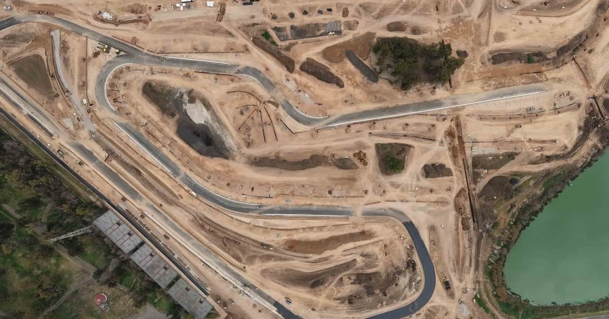 La megaobra en el Gálvez ya supera el 60%: la impactante imagen desde las alturas del trazado que sueña con la F1