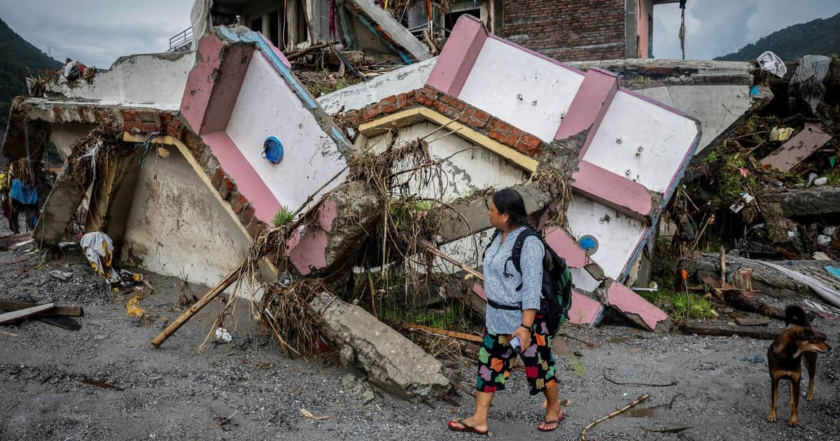 A 25 días de la riada en Nepal, aún buscan a 5.800 personas que desaparecieron con el avance del agua