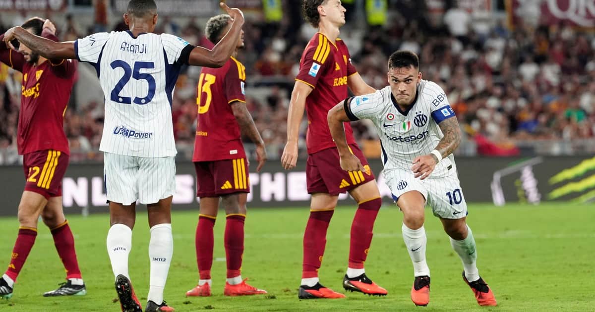 Lautaro Martínez, héroe del Inter: doblete y empate ante la Roma de Dybala y Molina