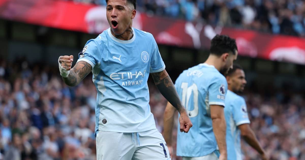 Enzo Fernández engañó a todos para convertir su primer golazo en el Manchester City, en un partido de locos contra Sunderland