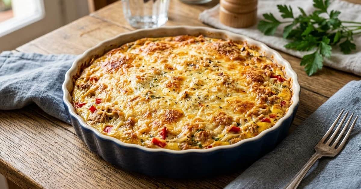 Tarta de atún sin masa