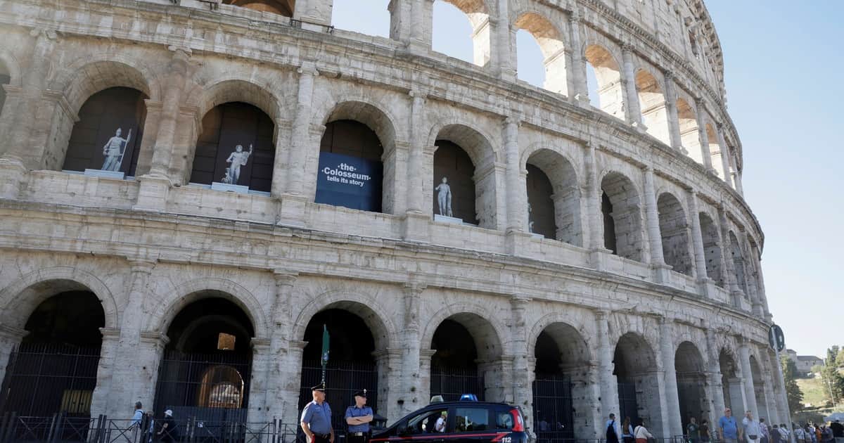 Cerraron por luto el Coliseo de Roma tras la muerte de un trabajador