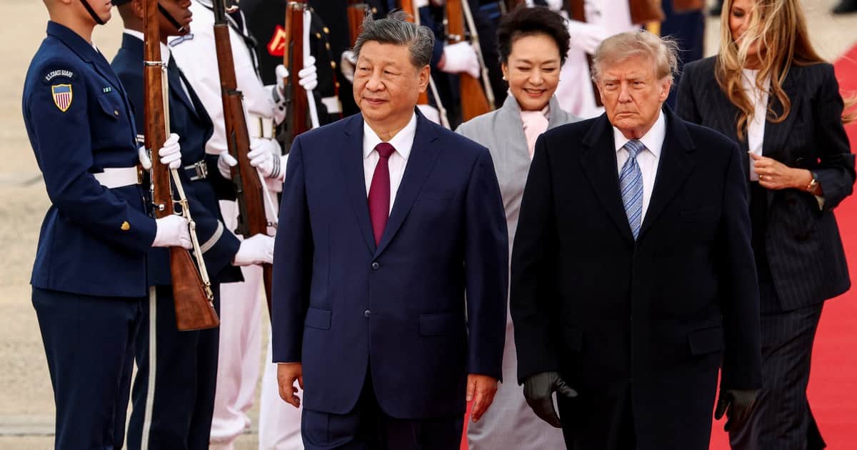 Reunión clave en Estados Unidos: Donald Trump recibe a Xi Jinping en la pista del aeropuerto de la Base Andrews