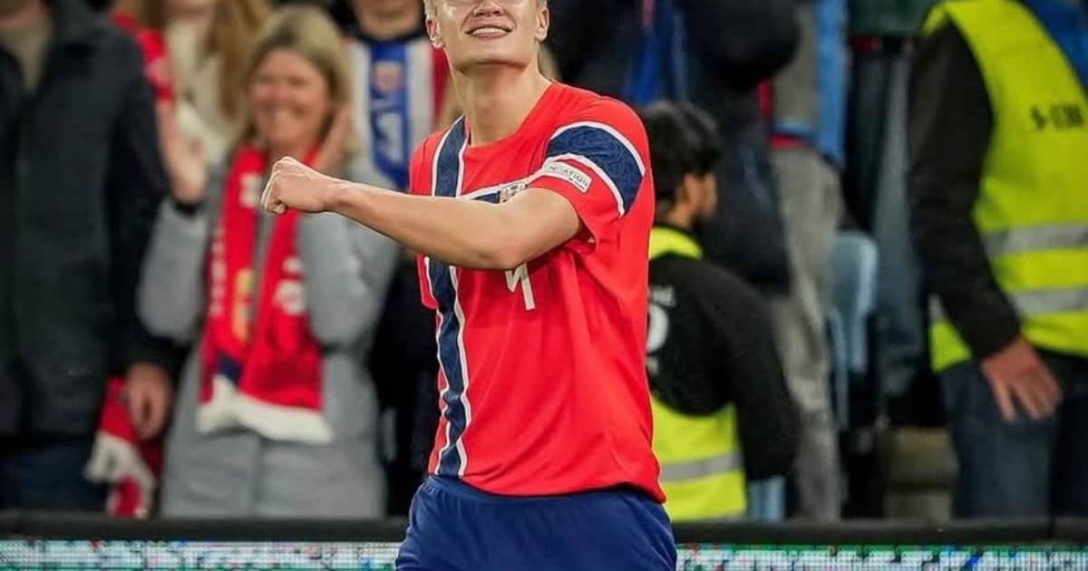 Erling Haaland, imparable también con Noruega: fue figura y marcó por duplicado en el triunfo sobre Dinamarca