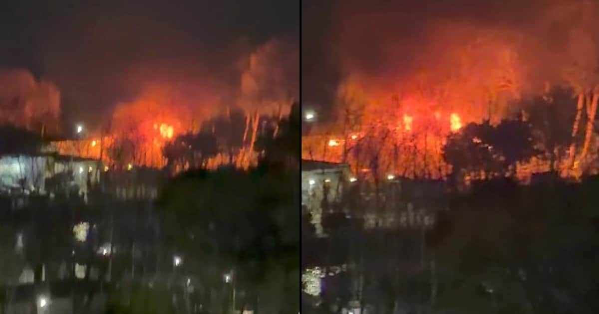 Voraz incendio en el puerto de Olivos: los bomberos combaten llamas de gran altura