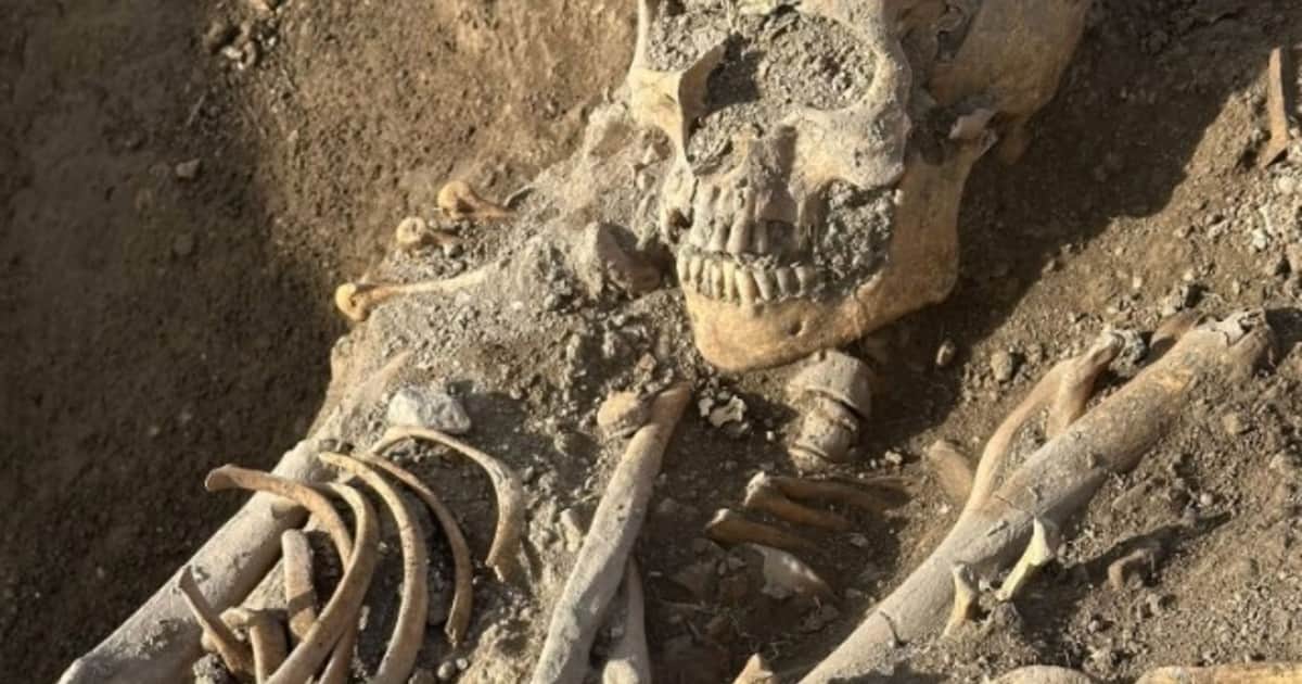 Hallaron los restos de una madre abrazando a su pequeño hijo en la excavación de un cementerio medieval