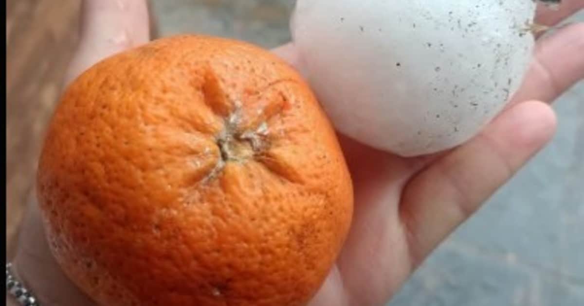 Impresionante tormenta de granizo en Córdoba con piedras del tamaño de una mandarina: hubo destrozos en Unquillo y Mendiolaza