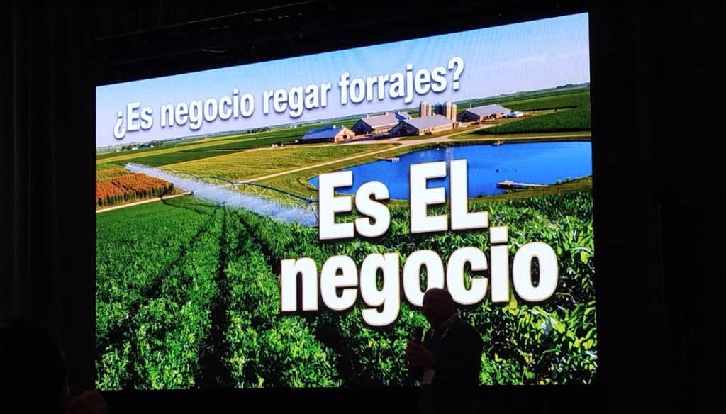 “Usar riego en los forrajes es mucho más negocio que en trigo, soja o maíz”