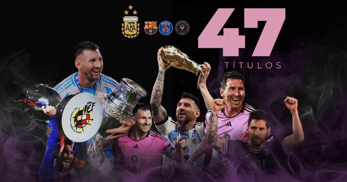 Uno x uno, los 47 títulos de Lionel Messi en su carrera